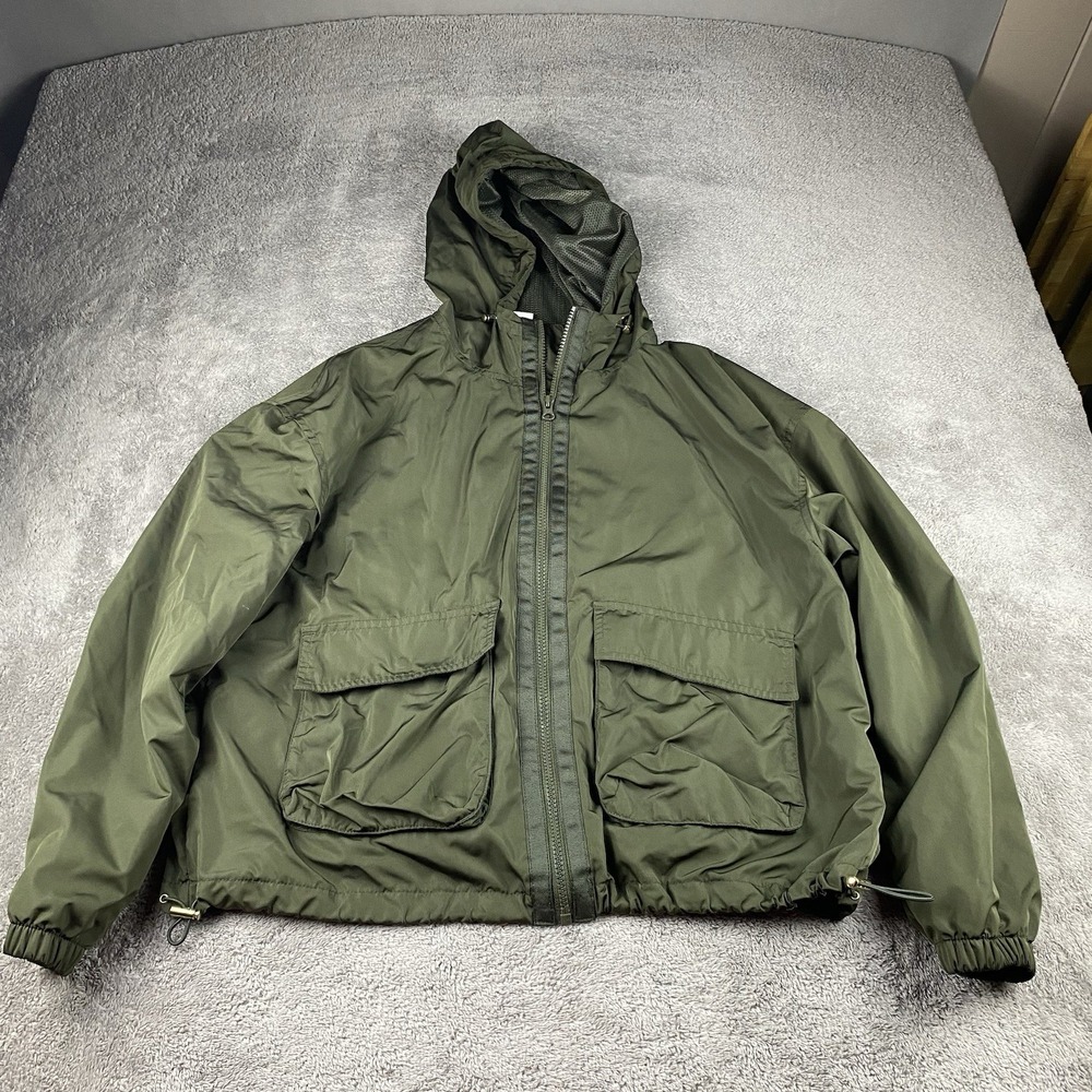 Old Navy Active Utility Jacket Mens Medium Olive Green Long Sleeve